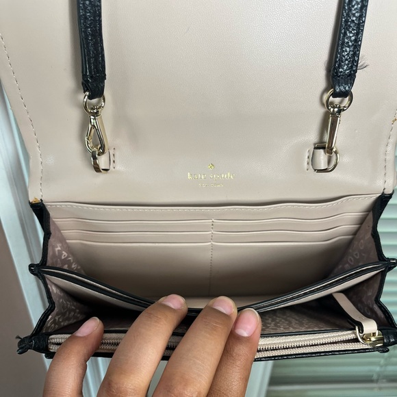✨💎Kate Spade 💎✨Summer Ward Place Black with Creamy Pink Details woc crossbody - Picture 6 of 8